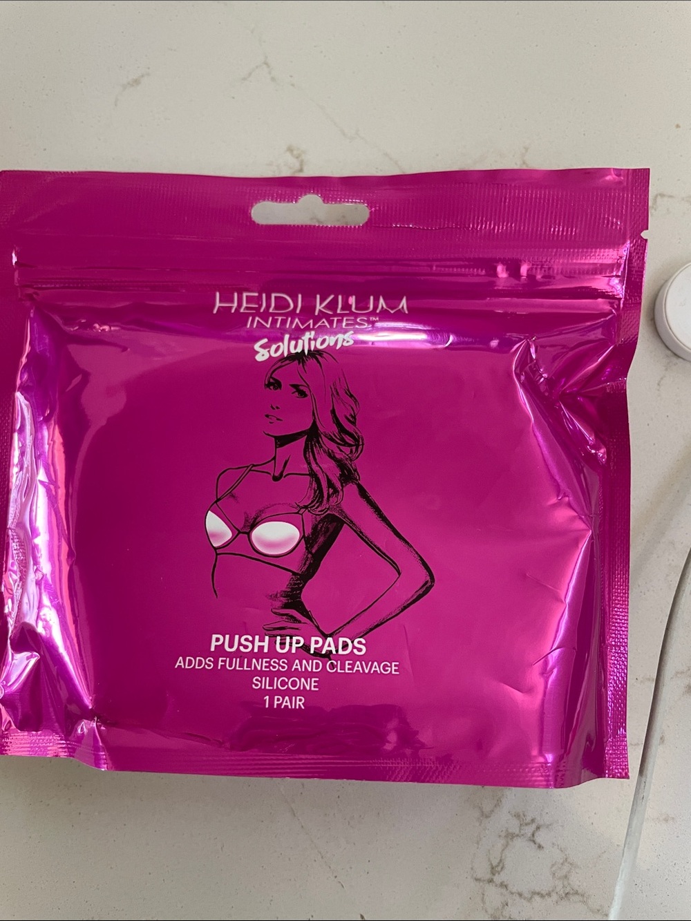 Heidi Klum Intimates Hot Pink Push Up Pads Pouch